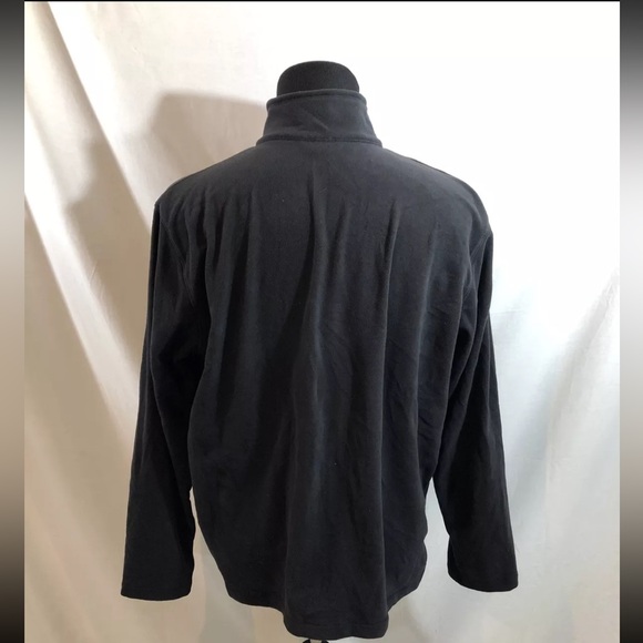 Lands End Black 1/4 Zip Pullover Fleece - Men’s XL, Chest 27.5”, Length 29” - Picture 2 of 4